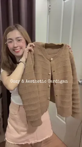 Brown cardigan energy #calm #cozy  #classic #Cardiganlover #aesthetic 
