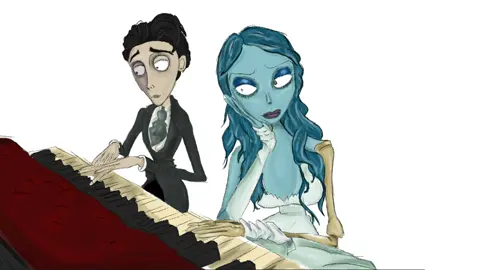 #animated | Piano Tiles with Corpse Bride | #corpsebrideedit #fypage  #fyppppppppppppppppppppppp #corpsebride #corpse bride piano duo #TimBurton 