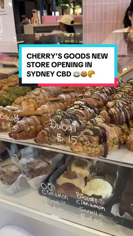 Cherry’s NEW Matcha & Baked Goods store has opened up in Sydney CBD! You can now get her famous Matcha, Cookies, Croissant Cookies and more at The Galeries 🍵🍪 #cherrysgoods #upsouthbondi #matcha #sydneymatcha #matchalover #sydneyfoodie #sydneydesserts #invite 