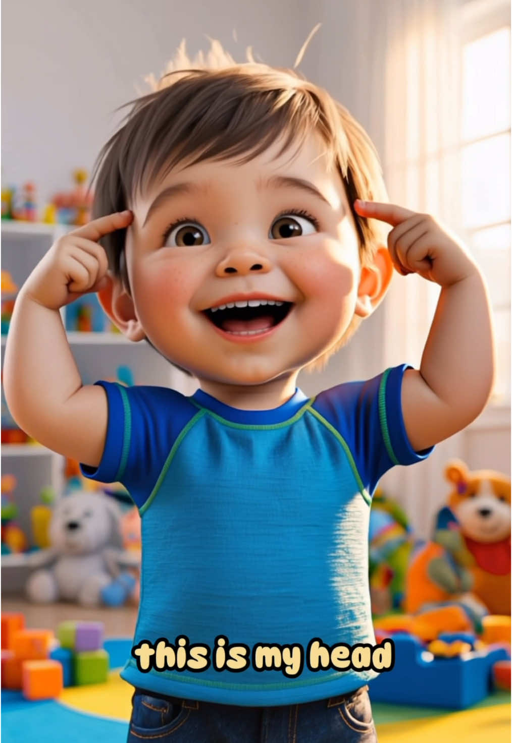 Learn body parts! #singandsprout #toddlerlearning #learnenglish  #babysongs #babylearning #babymusic 