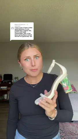 Replying to @Lauren A ✨ real talk: Pashions aren’t perfectly flat… but they just might be the perfect flats 👀 It’s true, our convertible heels don’t mimic your traditional “flats” because our shoes our made differently than ANY other shoes. Pashion soles feature foldable, arch-supportive materials more similar to those of sneakers so they offer a little extra pep in your step that might feel different, but in the best way. Besides, nothing feels better than converting down to a sneaker-grade flat sandal after being in heels!  #convertibleheels #howtheywork #amayapapaya #innovation #comfyshoes #ineversaidiwasperfect #explanation #fashiontips #fashiontrends #womenssandals 