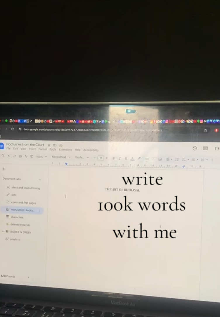 come with me as i write my debut novel: Nocturnes from the Court. got from 82k words to 100k words. drained me but so worth it 🫡 #medievalfantasy #medieval #historicalfiction #writertok 