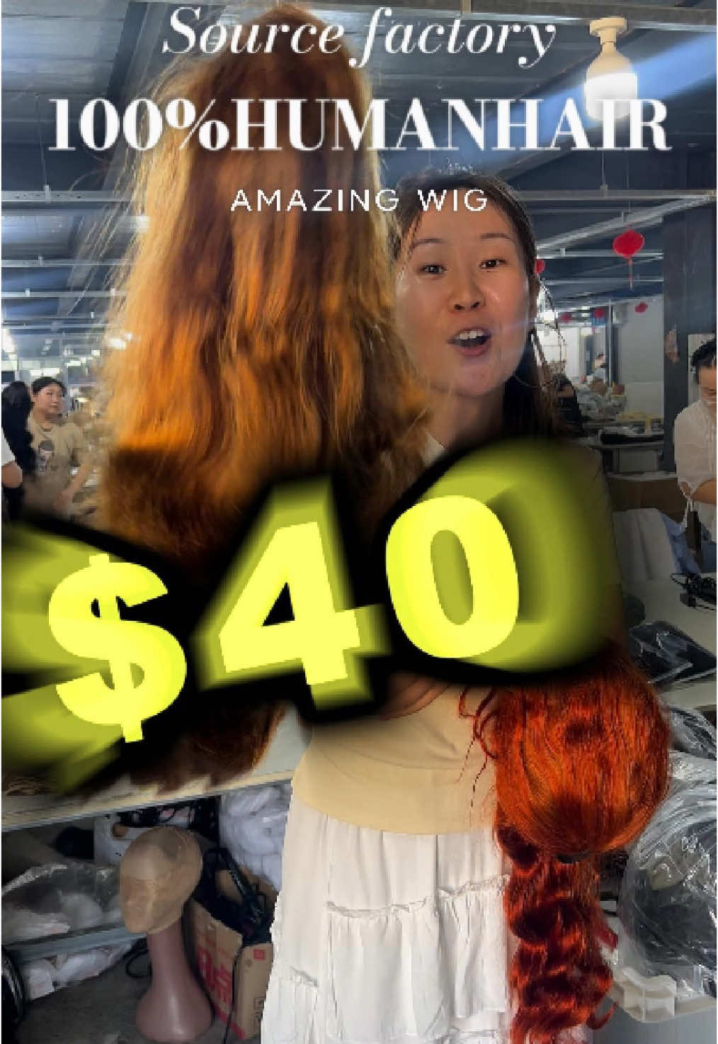 Welcome to our livestream🤗🤗🤗$40 You can get so high quality Human Hair Wig!!!🤩🤩🤩#wigfactory #humanhair #hairinfluencer #wholesale #bigsale #frontlacewiginstall 