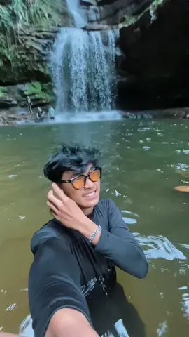 Aku dan duniaku🌏💆‍♂️ #foryou #airterjun #wisata #aekmatuarokanhuluriau   #pasirpengaraian 