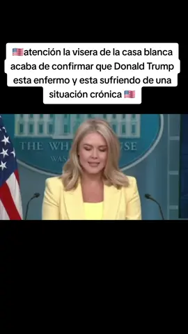atención la visera de la casa blanca acaba de confirmar que Dona**  Tru**  esta enfer**  y esta sufrien*  de una situación cróni**