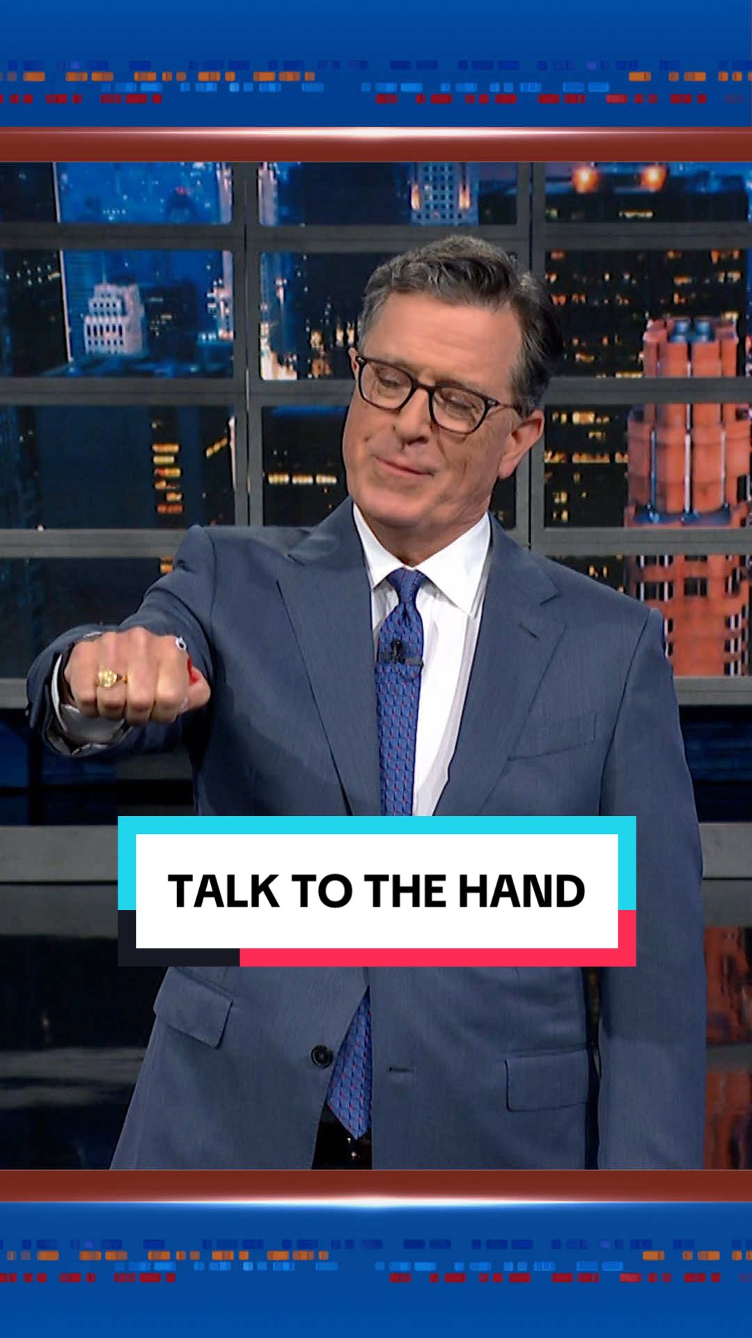 Finally, a cover-up we can see.  #stephencolbert 
