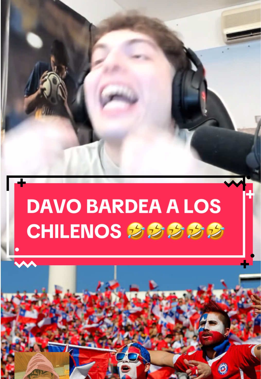 Davo bardea a los chilenos 🤣 #buenosaires #futbol⚽️ #miamibeach #tendencia #tendencia #memestiktok #clipsdekick #domado #colombia #argentina #davooxeneize #lacobraclips #davoclips #lacobra #gastonedul #puerrul #peru🇵🇪 #chile#bocajuniorsoficial💛💙 #davoclips #barcelonafc #Realmadridfc #España #edul #gastonedul #torneo 