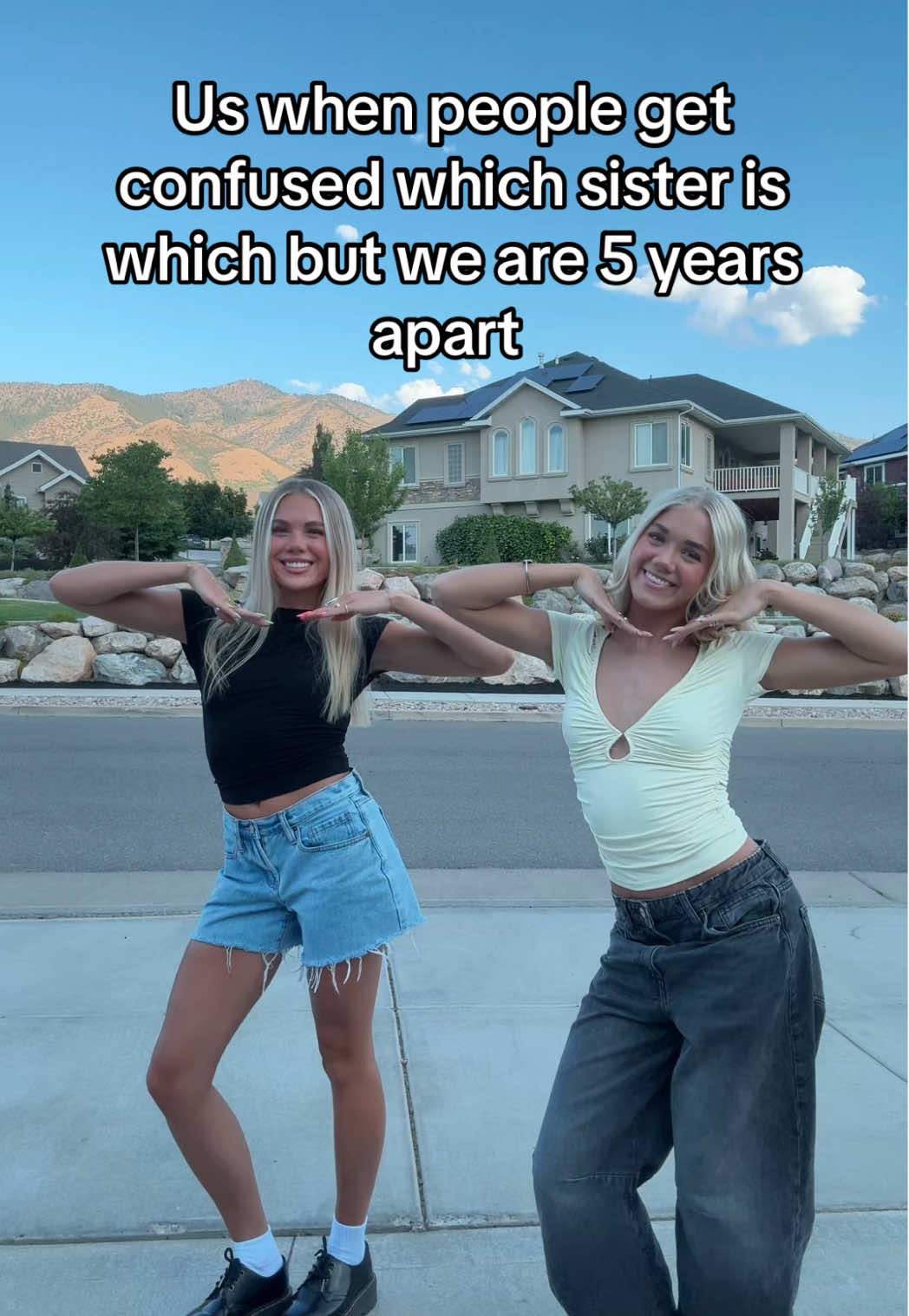 “Are you twins?” #sisters #twins #utah #blonde 