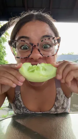 Ok cucumber muckbang handpicked from MY GARDEN 🥰
