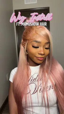 hands down the BEST 613 hair i’ve ever tried 😩 @Mamushow Hair Fashion #613wig #coloredwig #rosegoldhair #wiginstall #hair 