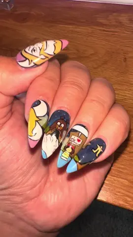 Replying to @hayden i hope this is what u meant #deltarune #bergentrückung #bergentruck #asgorerunningoverdess #asgore #tobyfox #deltarunenails