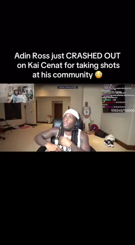 Adin Ross just CRASHED OUT on Kai Cenat for taking shots at his community 😳 #fyp #kaicenat #adinross 