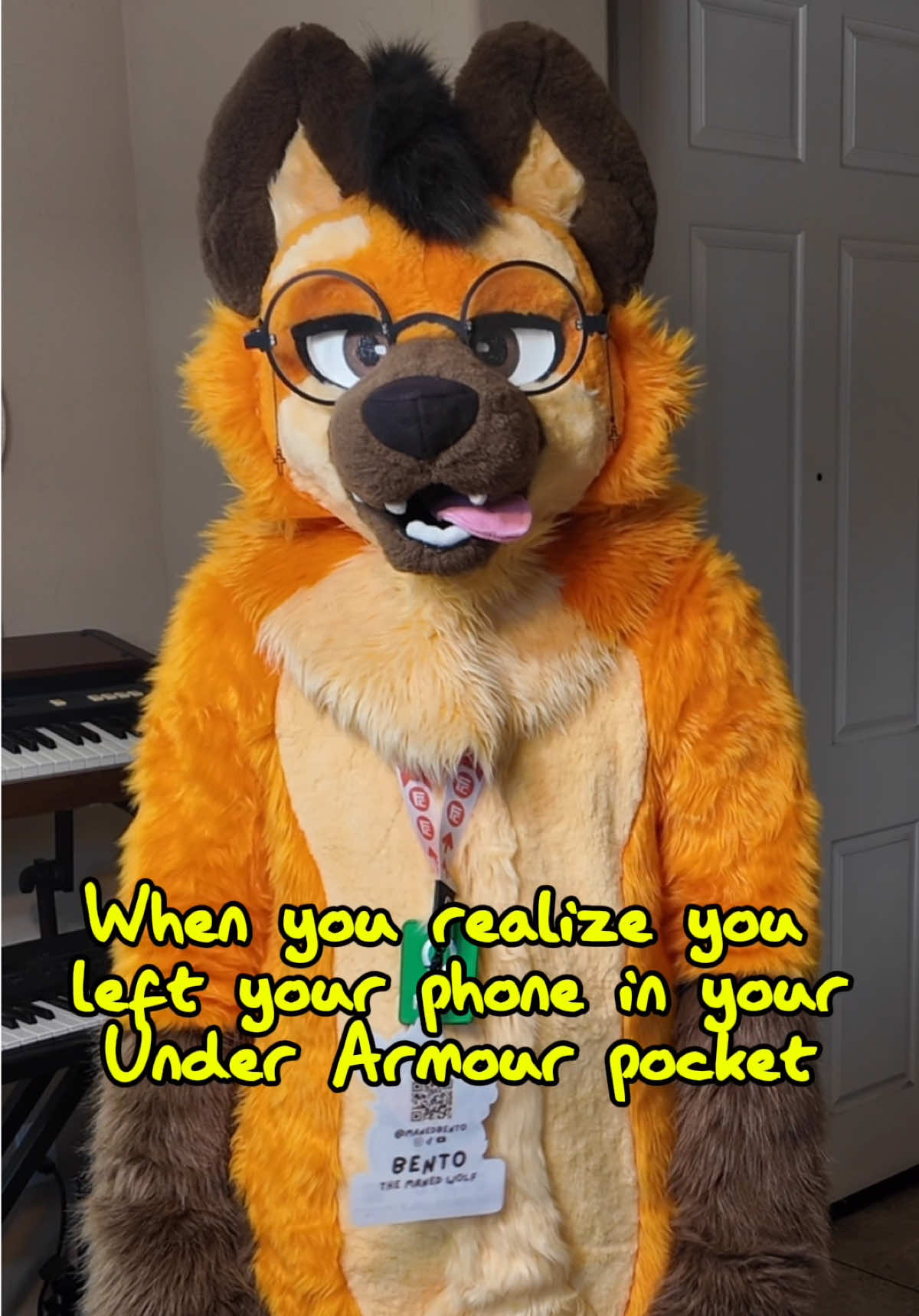 The amount of times I’ve done this 😭 I swear suiting up can cause your brain to become so scrambled #furryfandom #fursona #fursuit #fursuiting #fursuits #fursuiter #furrytrash #furrytiktok #furriesoftiktok #furriesofinstagram #furrycommunity #furryfyp #manedwolffursuit #manedbento #furrymeme #furrymemes #furrymemesuwu #cosplay #costume