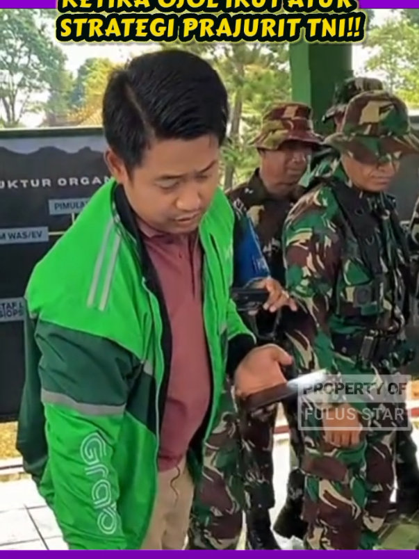 KANG OJOL IKUT ATUR STRATEGI PRAJURIT TNI #komando 