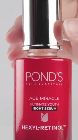 Rasakan bedanya kulit yang benar-benar teregenerasi. POND'S Age Miracle Night Serum. @pondsindonesia #hexylretinol #cheatyourage #pondsid