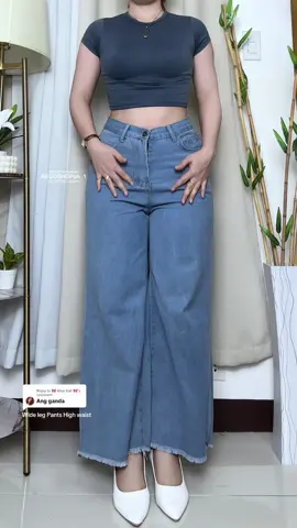 Replying to @🎀 Nhai Rah 🎀 wide leg pants // baggy pants #pants #pantsforwomen #highwaistpants #baggypants #widelegpants #recoshop 
