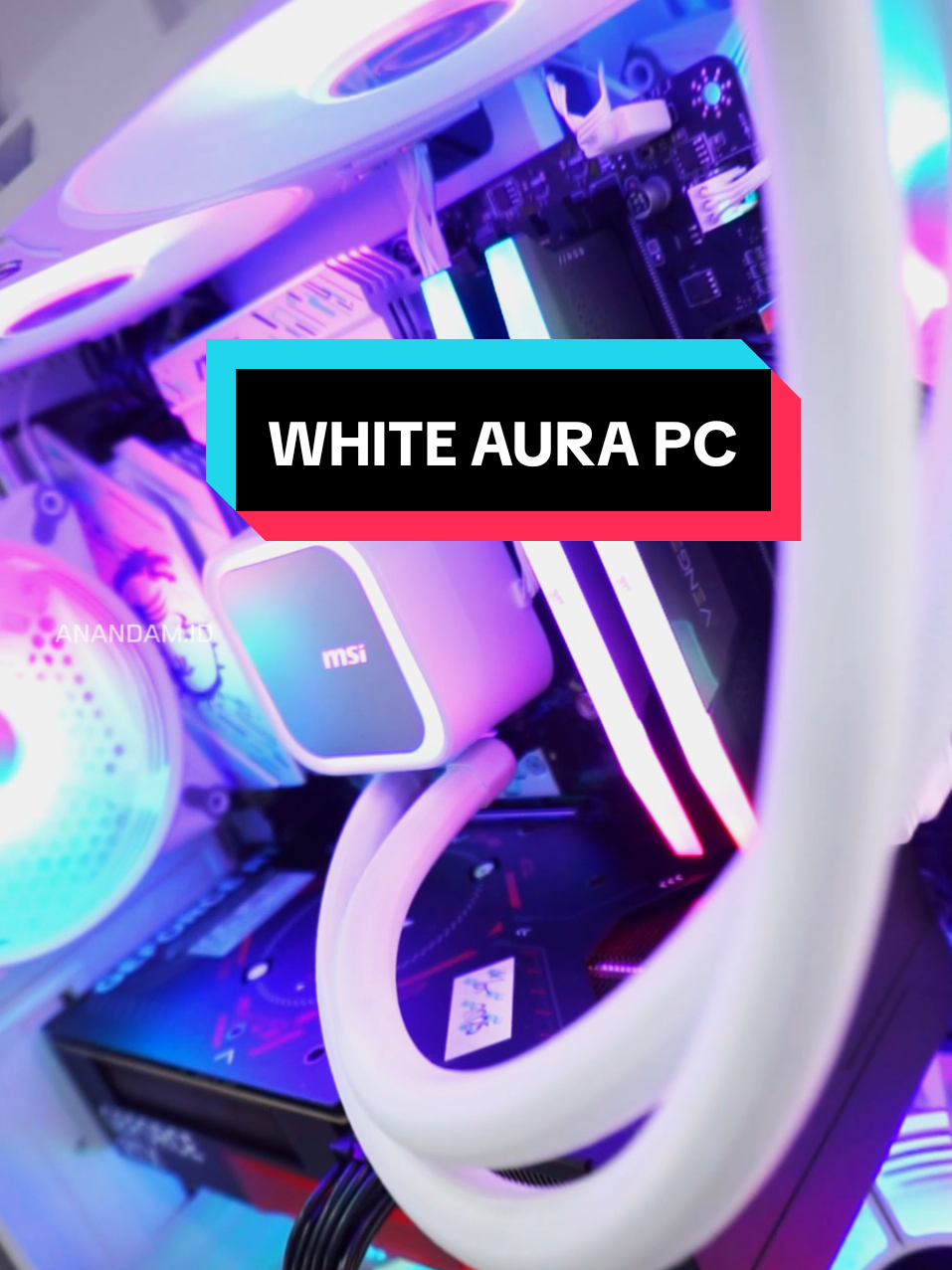 White Aura PC 95% 📈 SPESIFIKASI: ✅Processor Intel® Core™ i7-12700F ✅MSI MAG CoreLiquid A13 240 ✅MSI B760M Gaming Plus Wi-Fi ✅Corsair Vengeance® RGB 32GB KIT DDR5 6000MT/s ✅MSI Spatium M480 PRO PCIe 4.0 NVMe M.2 ✅Colorful GeForce RTX 5060 Ti Battle AX DUO 16GB-V ✅MSI MAG A650GL 650 Watt ✅Vurrion Aquarist White Total Rp 21.900.000 Mau rakitan kayak gini tapi budget beda? Bisa! Coba konsultasi gratis bareng kita! 📌Free Perakitan 📌Terlengkap & Harga Termurah 📌Garansi Resmi 📌Barang Original . Happy Shopping 🛒 Anandam.ID Buka Setiap Hari 🔹Senin-Sabtu 08.00 - 21.00 🔹Minggu/Hari Besar 10.00 - 19.00 #anandamid #anandamcomputer #tokokomputer #rakitanpc #rakitpcgaming #rakitpc #rakitpcanandam #rakitanpcanandam  #rakitpcanandam2025 