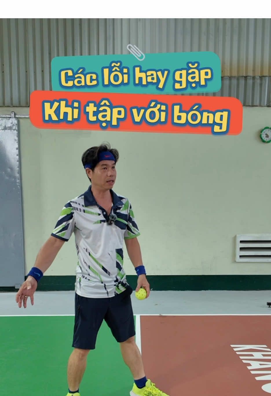 Các lỗi hay gặp khi tập với bóng tại nhà, bài tập bổ trợ cho cú forehand #pickleball #pickleballtiktok #daypickleball #hocpickleball #picklechallenge #pickleballhcm 