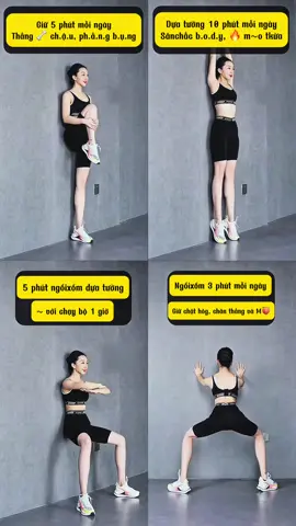 Bốn bài tập đơn giản #giamcan #giammo #baitapgiamcan #giamcanantoan 