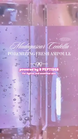 Pores, who? Skin so smooth, it’s illegal with @skin1004philippines Poremizing Fresh Ampoule ✨  #skin1004 #centella #pinkampoule #peptide #antiaging #koreanskincare  #skincare #pore #poreminimizer #skincaretips #kbeauty #skin1004poremizing #alyzzaf 