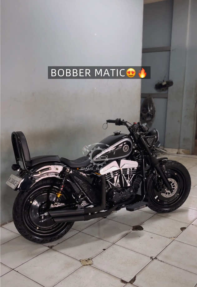 Bobber matic🔥 solusi untuk sobat yang tidak bisa pakai kopling😍 tinggal gas aja sob anti ribet😎 #fyp #fypシ #fypシ゚viral #bobber #bobberstyle #viral #motorcustom #motorcyle #viralvideo 