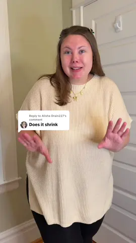 Replying to @Alisha Drain227 @SHEWIN sent me these gorgeous oversized short sleeve sweaters and they haven’t shrunk for me! Definitely an early fall must have! #shortsleevesweater #shewin #earlyfalloutfit #dealsforyoudays #falldealsforyou 
