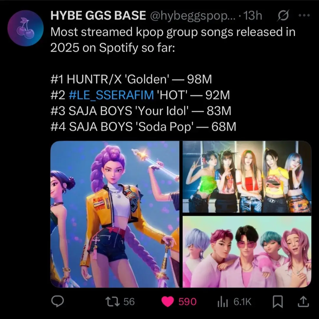 #lesserafim #lesserafimhot #huntrix #sajaboys #foryou #fyp #kpopfyp 