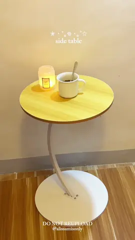 minimalist side table 🤍 coffe table >> ang mura lang neto 🤩 #aesthetic #minimalisttable #aesthetictable #bedside #minimalist 