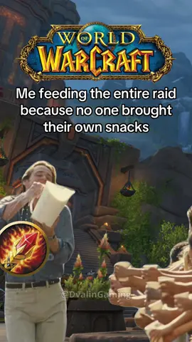 Me feeding the entire raid because no one brought their own snacks #worldofwarcraft #warcraft #mmo #mmorpg 