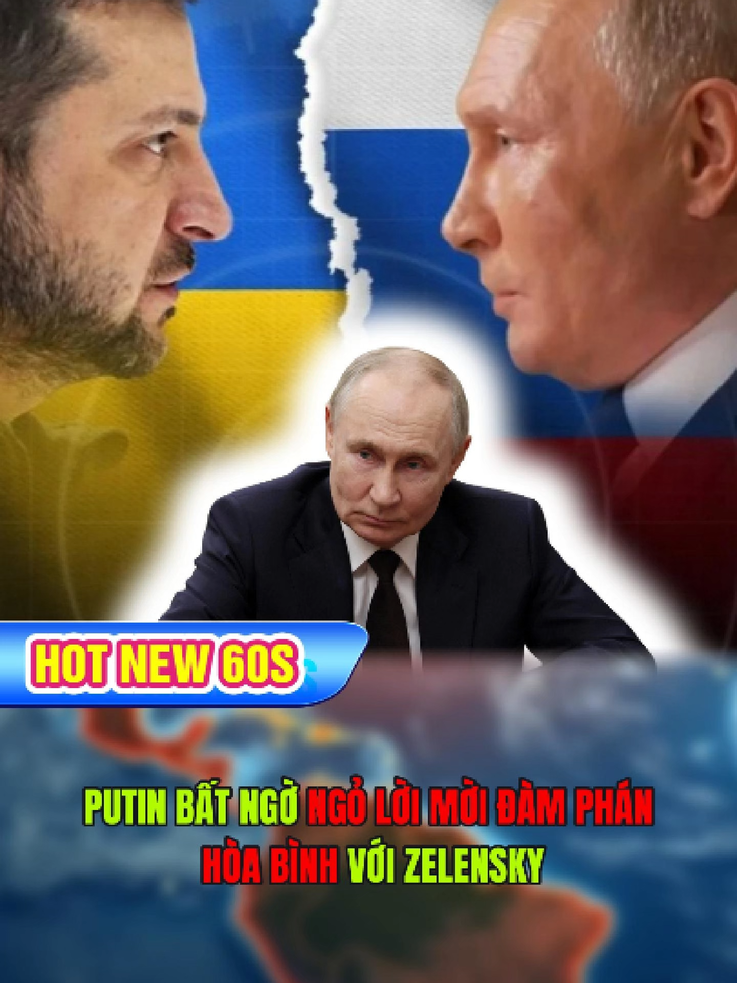 60SHOTNEWS - PUTIN BẤT NGỜ NGỎ LỜI MỜI ĐÀM PHÁN HÒA BÌNH VỚI ZELENSKY- LIỆU CÓ CƠ HỘI KẾT THÚC CHIẾN TRANH #vtvcab #vtv #thoisu #tinnhanh #tinnong #ChínhTrịThếGiới #XungĐộtQuốcTế #PUTIN #zelensky #ukraine
