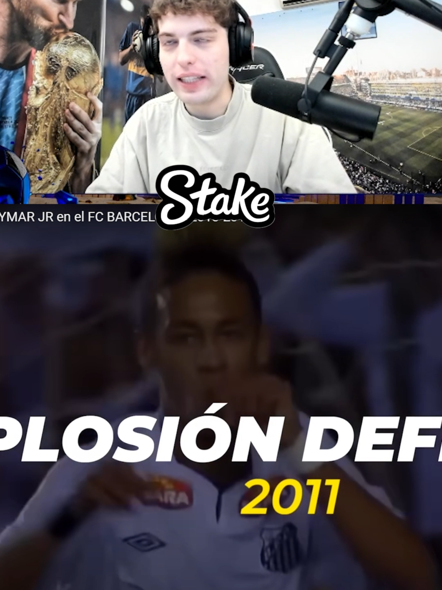 DAVOO XENEIZE REACCIONA A LA HISTORIA DE NEYMAR parte 3 #davooxeneize #neymar #argentina #santos #barcelona #realmadrid #kickclips