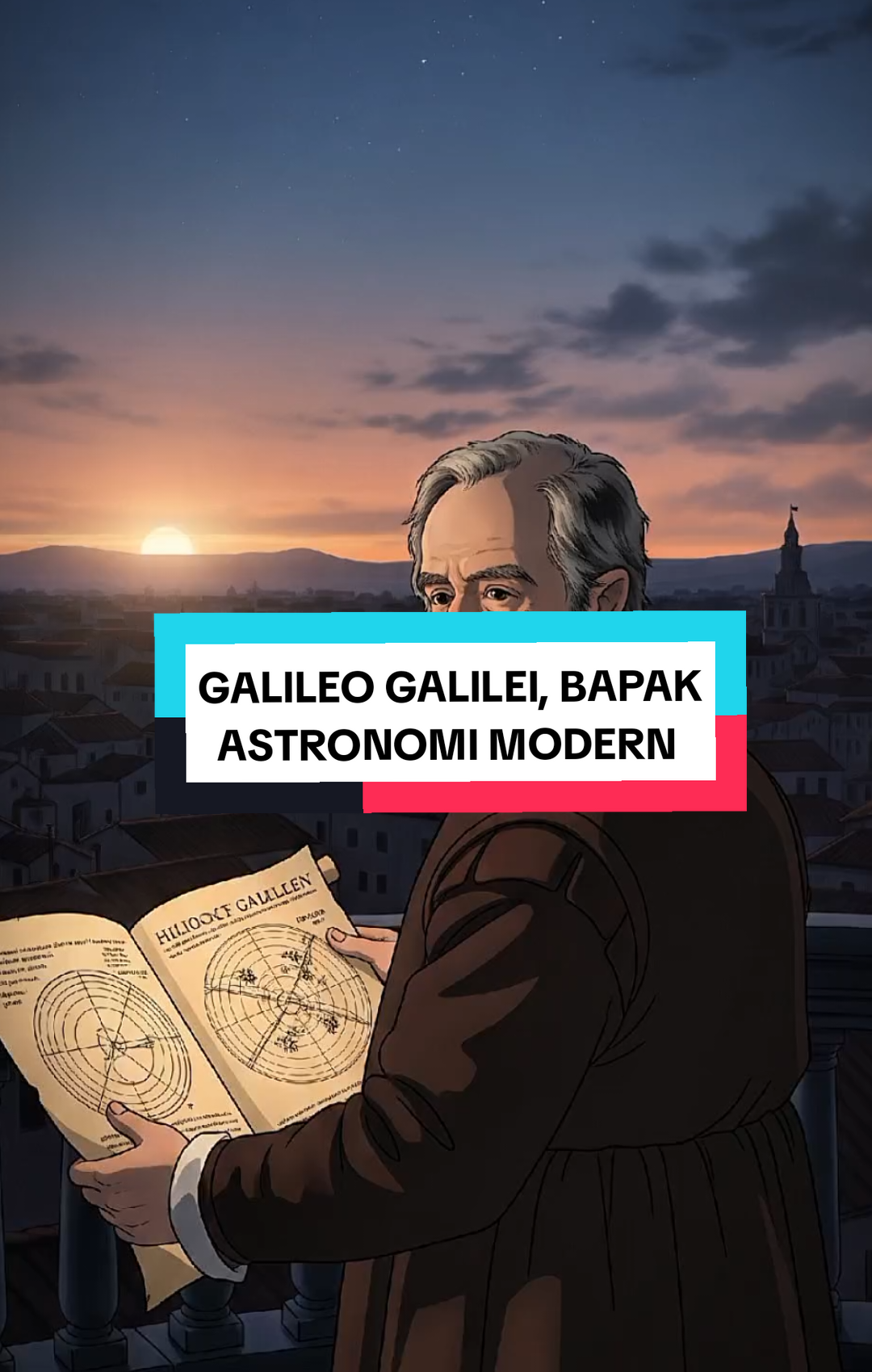 Galileo Galilei bapak astronomi modern, yang di tuduh Sesat Karena Menguak Kebenaran #ti̇ktok #fyp #sejarahdunia #galileogalilei 
