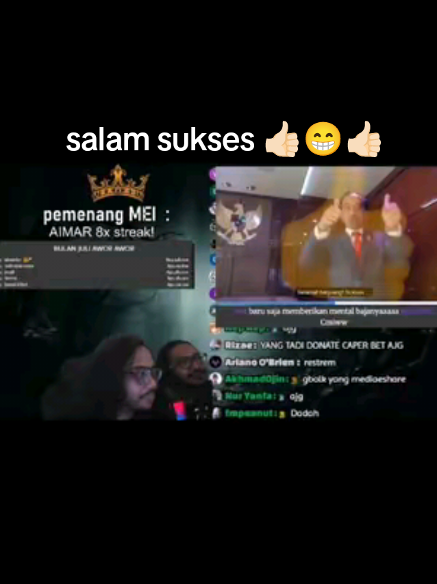 sukses bang @akulahpriyatanpaorangtua #streamerclip #fyp #mediashare #rezaauditore #clip #streamer #kocak 