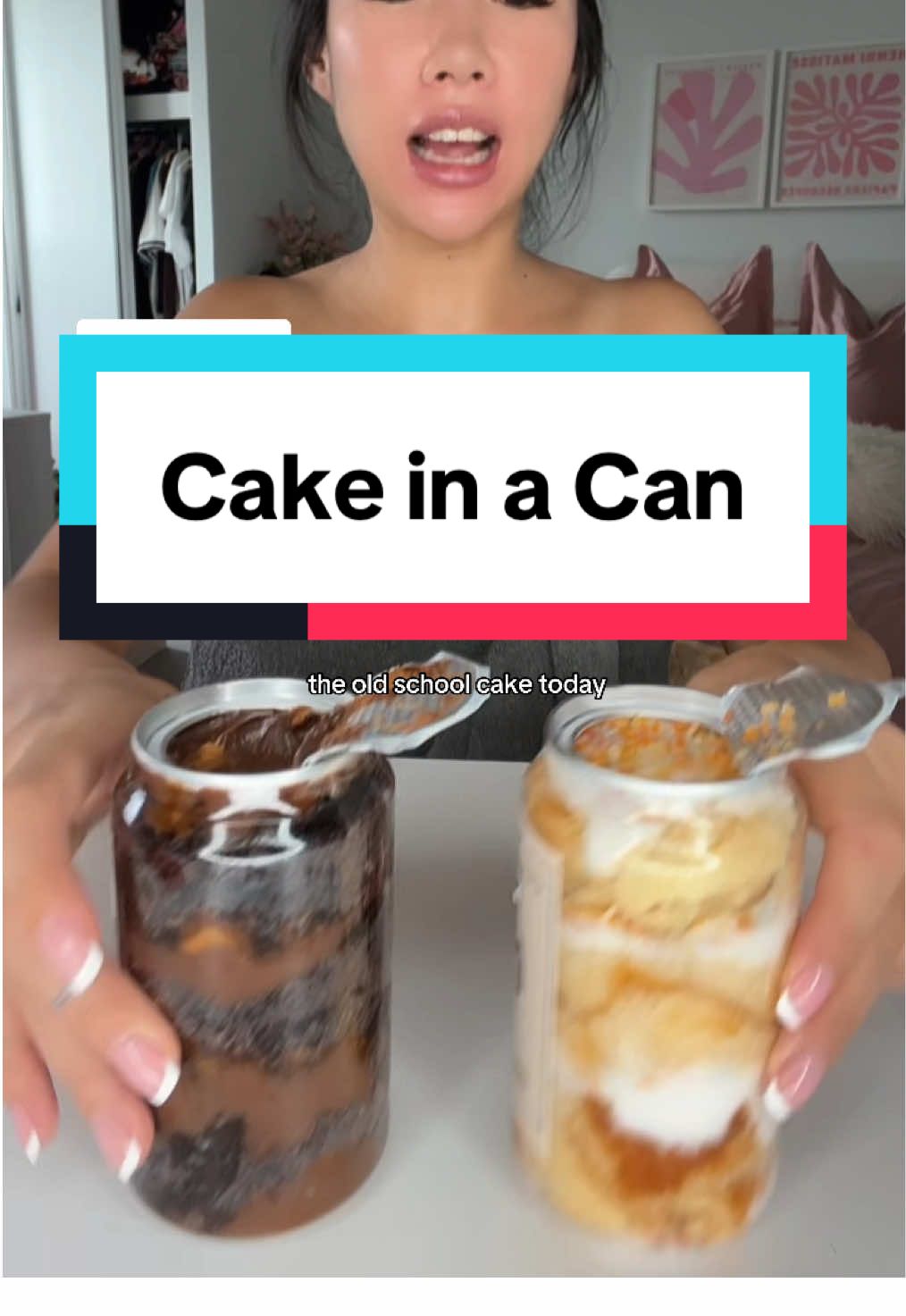 Replying to @Luke 🏳️‍🌈 More Cake in a Can for Breakfast today 😍 #eatwithgg #ggflavour #mukbang #cake #jumbotowels 