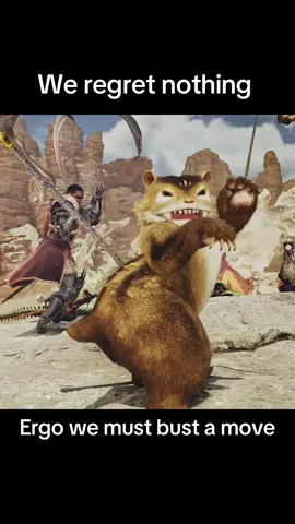That’s a thick ahh dog #mhwilds #monsterhunterwilds #monsterhunter #mhw #dance #furbaby #palico #meme #fyp 