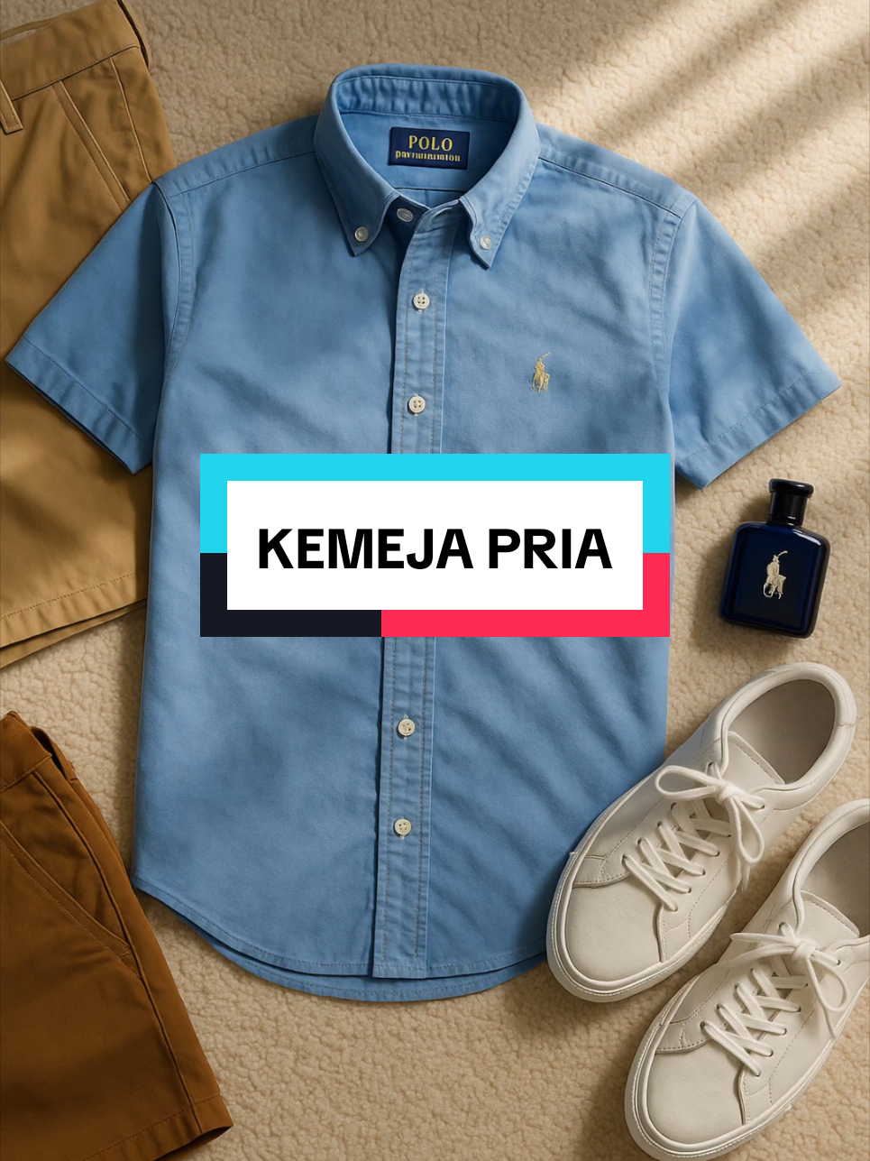 POLO's RLP LRN Kemeja Lengan Pendek Pria Dewasa Slimfit Casual Formal Basic #kemejakekinian #kemejapolos #kemejapria #kemeja 