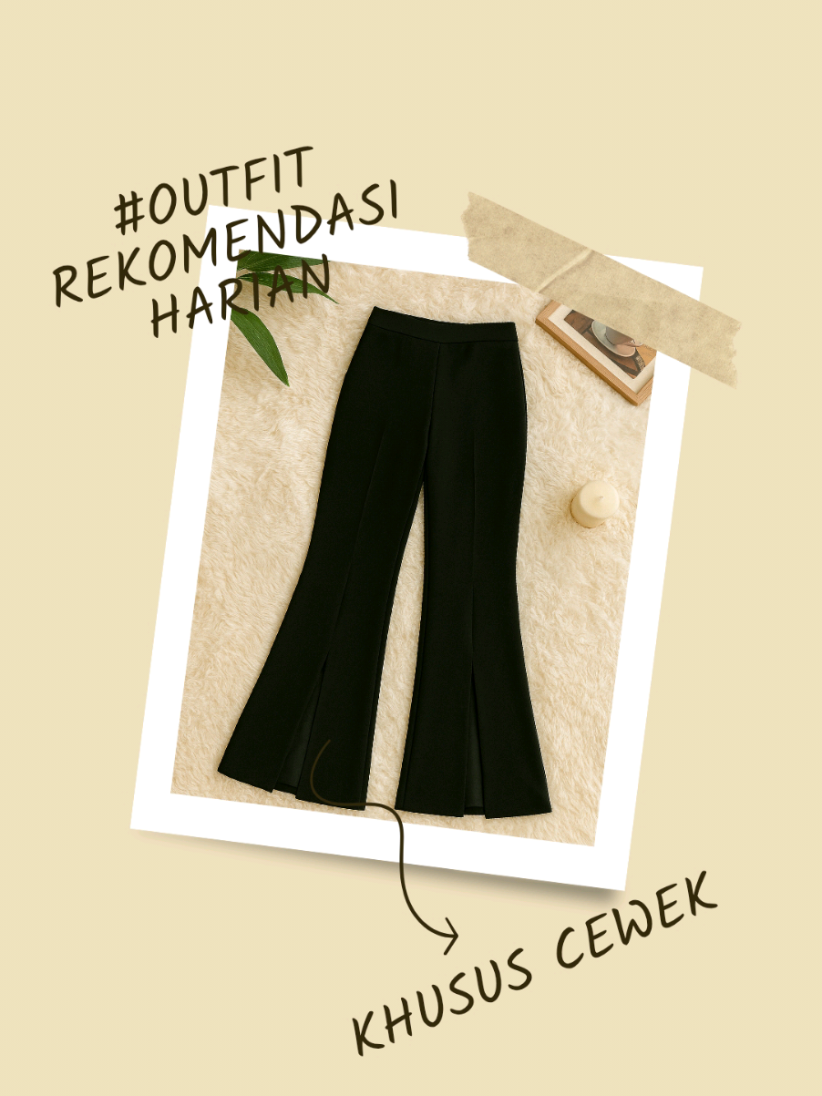 Celana Scuba Cutbray Flare Highwaist Belah Depan Bahan PremiumTebal Lembut Halus Anti Kusut Adem Mudah Dicuci Karet #CelanaCutbray  #scubacutbray  #bawahanwanita  #outfitideas  #fyp 