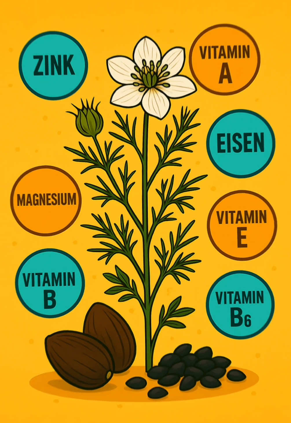 Schwarzkümmelöl – Das vergessene Naturwunder #Schwarzkümmelöl #gesundheitstipps  #GesundLeben #Immunsystem #Heilpflanze