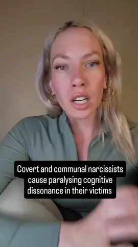 Covert and communal narcissists cause paralysing cognitive dissonance in their victims. #narctok #narcissist #covertnarcissist #narcissisticrelationship #narcissisticabuse 