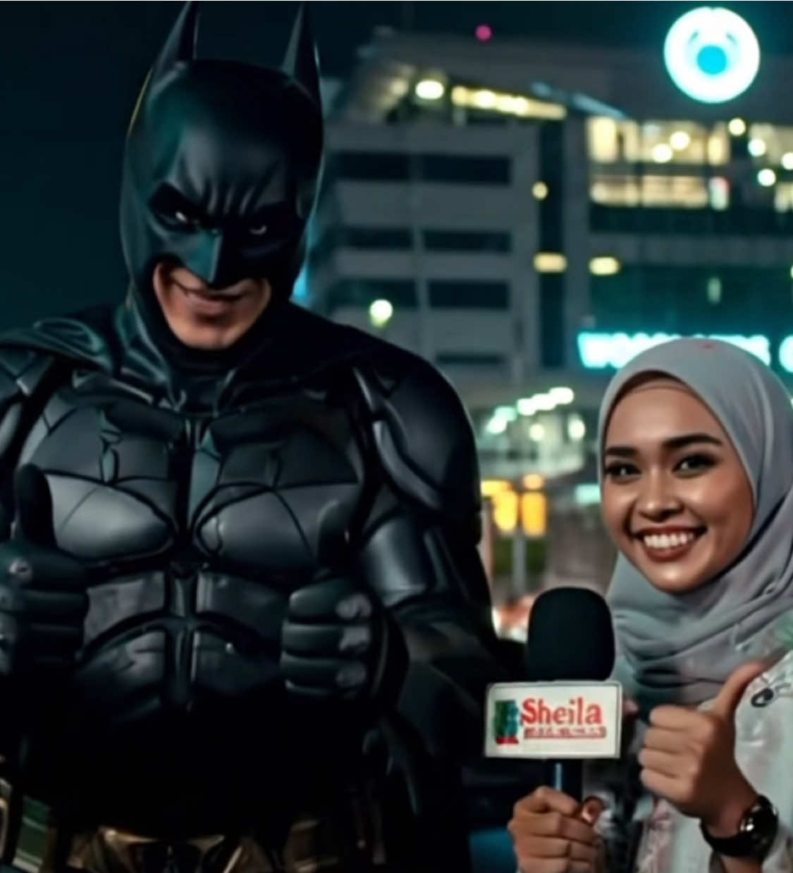 Batman pun pegi J.B 😂😂😂#tiktokmalaysia #tiktoksingapore #tiktokindonesia #batman #aigenerated #katakatamotivasi #fyp #gemini #veo3 #googlegeminiai 