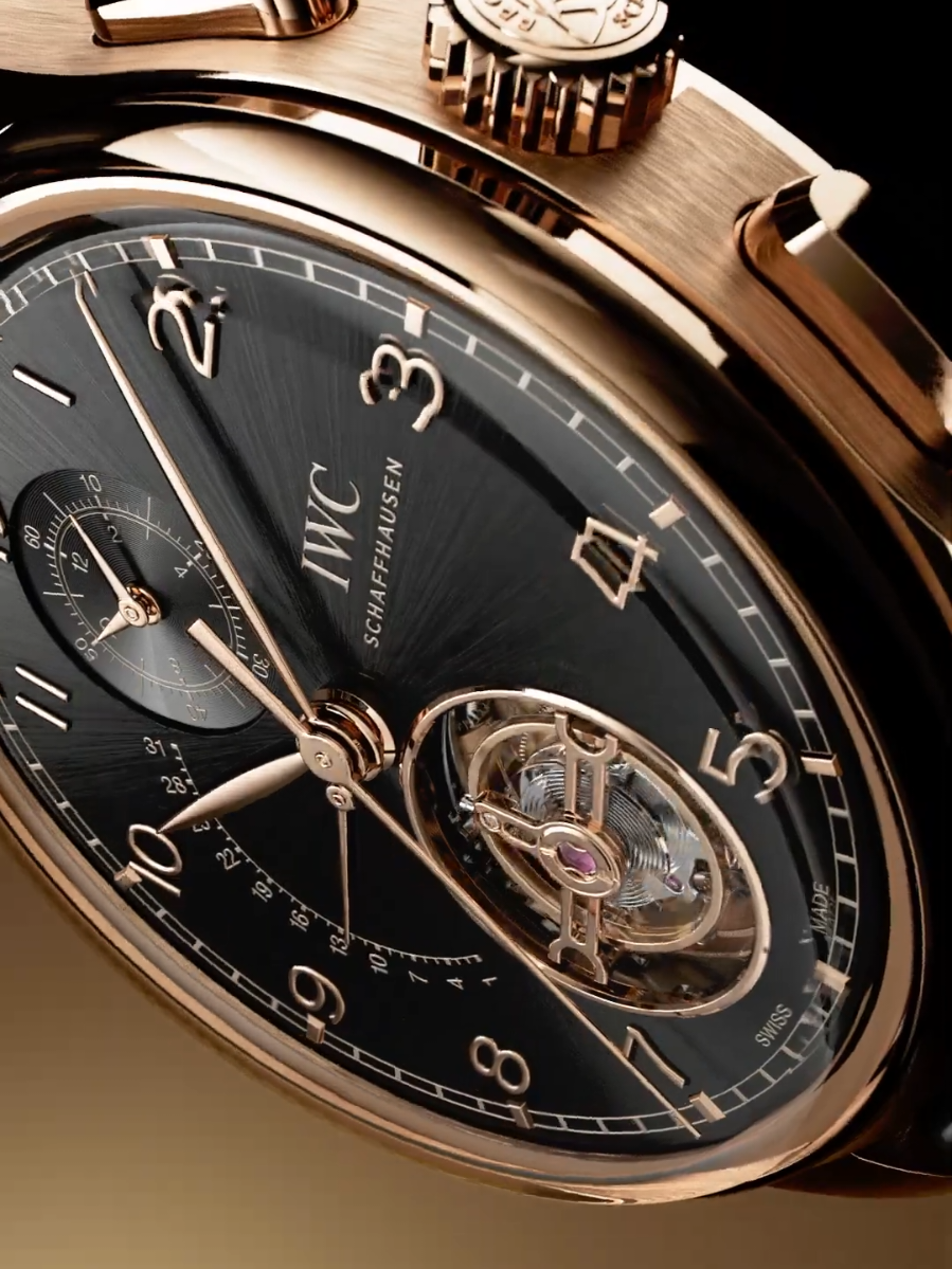 IWC | Portugieser Tourbillon Rétrograde Chronograph #LuxuryWatches​ #craftmanship #fyp 