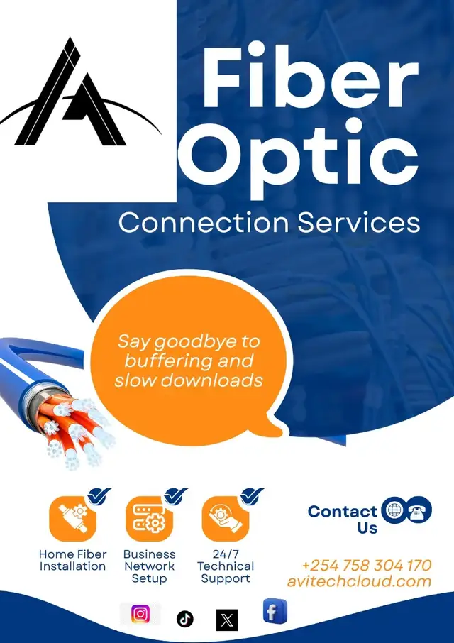 Get fast, reliable fiber internet with Avitech! 📞 +254 758 304 170 #Avitech #FiberInternet #KenyaTikTok #FastInternet #NoBuffering #fyp 