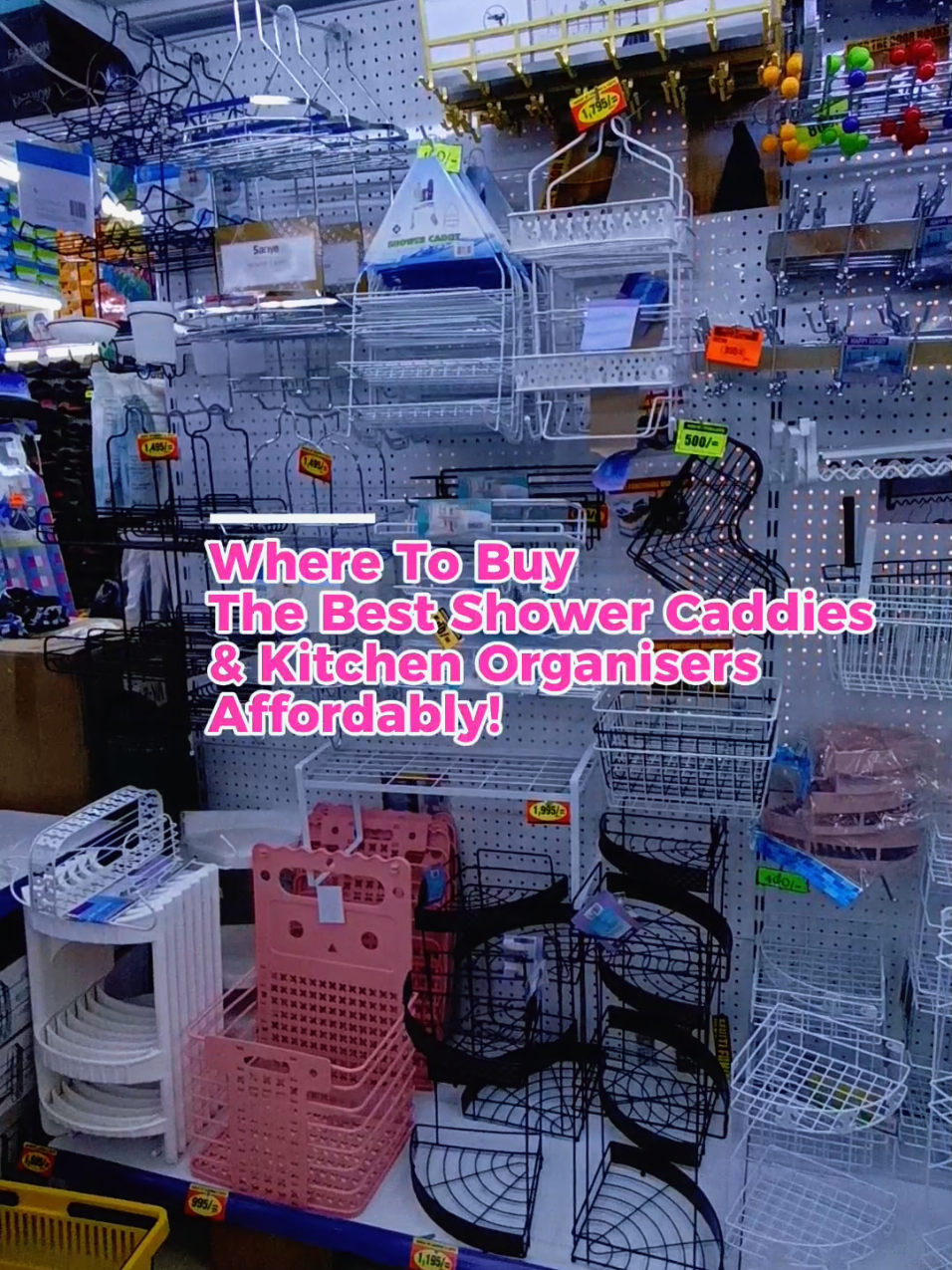 Replying to @user3418584220045 High Quality Organizing/Storage Solutions at affordable prices for your bathroom or kitchen (shower caddies, shelves, hooks... etc) #organizedhome #organizers #storagehacks #bathroomorganization #yvonneverse 