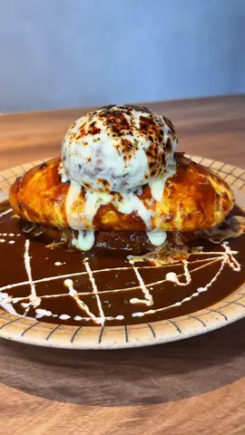 美味いチーズハンバーグオムライス🍳 　 📍熊本 / 北区楠 【店名】わがやのキッチン 【時間】11:30〜16:00,18:00〜24:00 【定休】月曜 　 #熊本グルメ #japanesefood