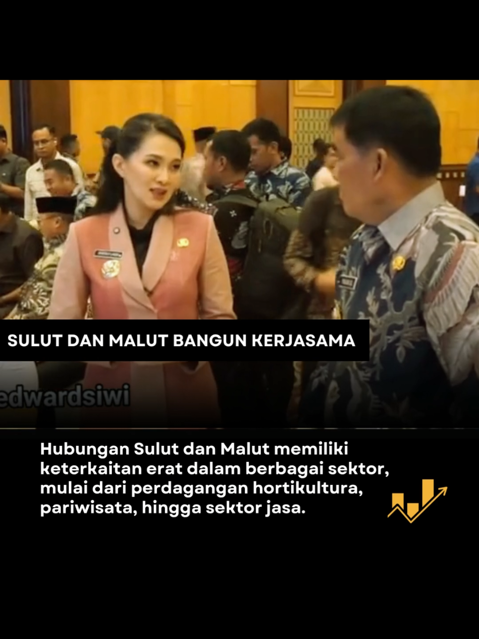 Sherly Laos menegaskan, hubungan Sulut dan Malut memiliki keterkaitan erat dalam berbagai sektor, mulai dari perdagangan hortikultura, pariwisata, hingga sektor jasa.  “Banyak hal yang selama ini saling ketergantungan antara Maluku Utara dan Sulawesi Utara. Ke depan, saya berharap persahabatan dan kerja sama ini semakin meningkat demi kemajuan kedua daerah,” ujarnya. #PemprovSulut  #manadopunya 