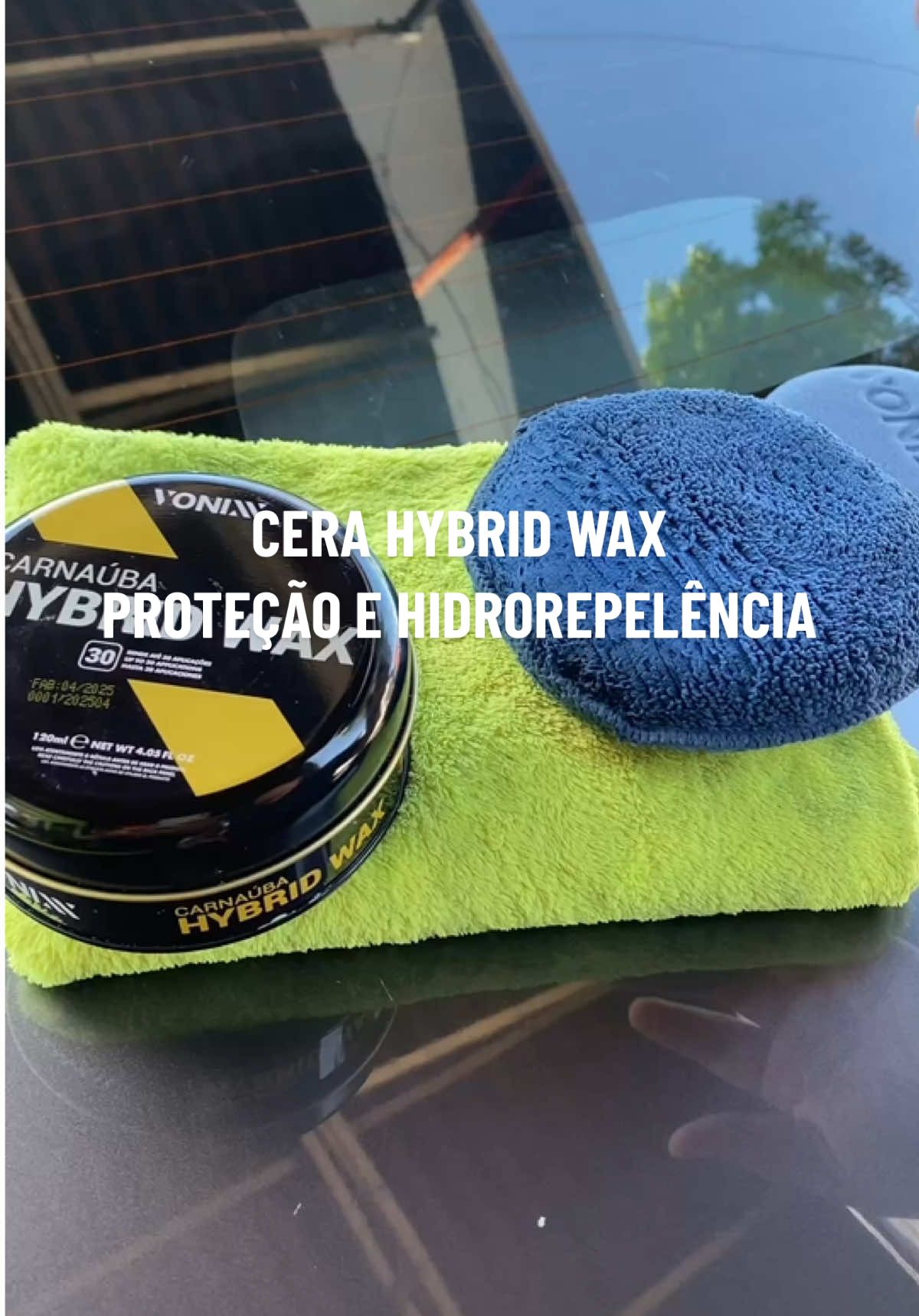 Quer resultado de verdade? Experimenta a Hybrid Wax da Vonixx! Brilho intenso, aplicação fácil e proteção top!  Carro com aquela cara de vitrificado, sem esforço. 🚗✨ #lavagemdetalhada #detail #esteticaautomotiva 