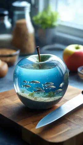 We cut open a fish bowl… what was hiding inside shocked us. 🐟🔪 #ASMRcutting #FishBowlCut #SatisfyingVideo #WhatInside #weirdlysatisfying 