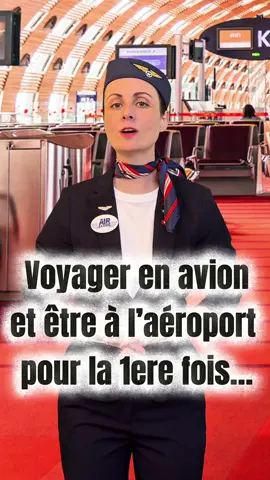 La première fois en voyage à l’aéroport… comment ça se passe ?!  #airexxion #hotessedelair #avion #voyage 