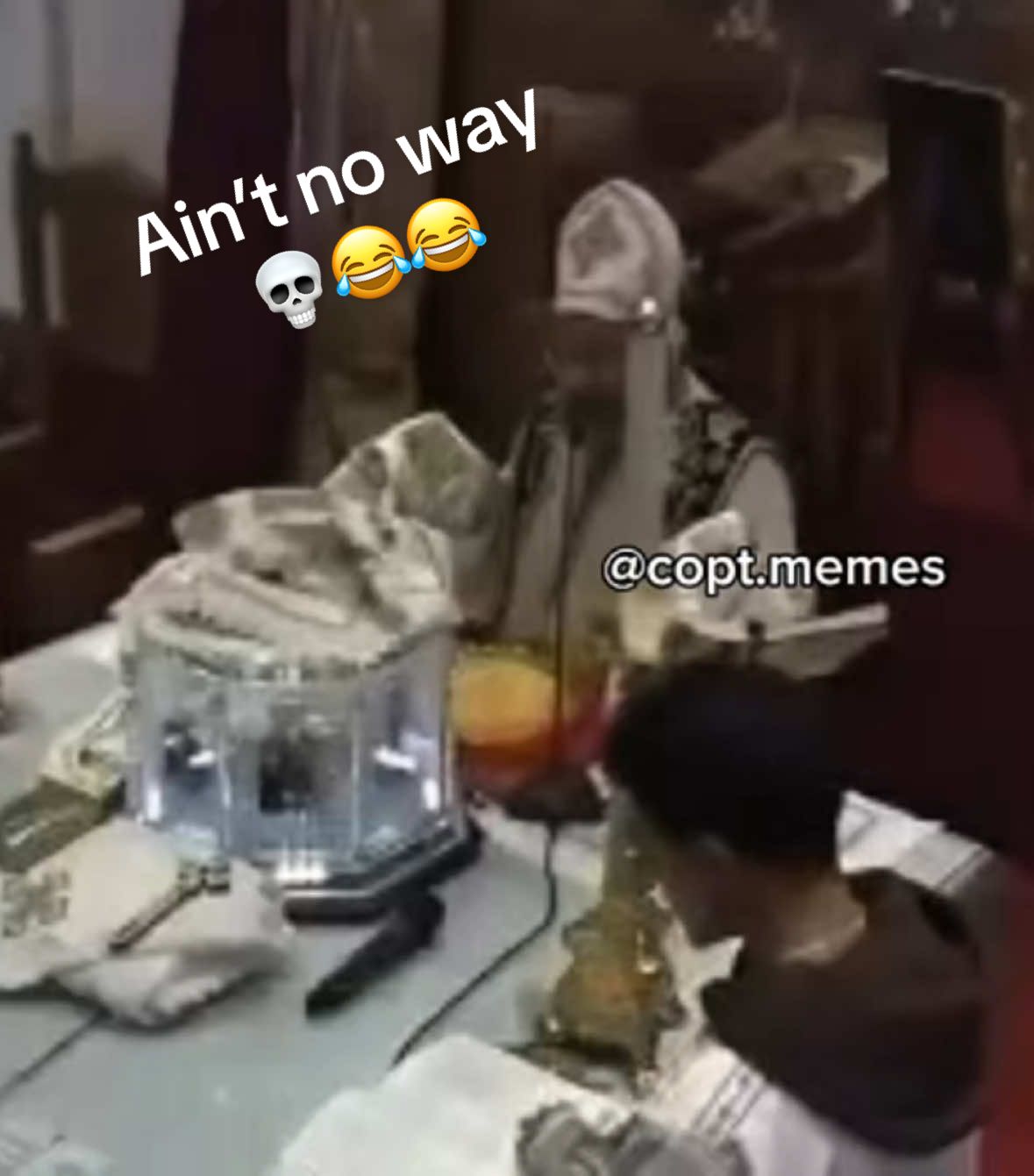 Nah brudda that’s crazyyyy 💀😂😂  Definitely met their creator after this…  #coptmemes #copticmemes #coptic #copt #copticchurch #copticorthodox #copts #copticstitchbinding #copticcairo #copticcomedy #orthodox #orthodoxmemes #christianmemes #christian #egyptian #egyptianmemes #egypt #copticegypt #funny 