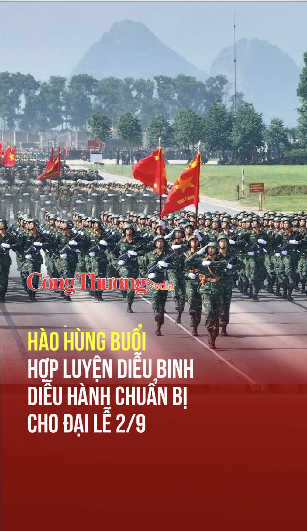 Hào hùng buổi hợp luyện diễu binh, diễu hành chuẩn bị cho đại lễ 2/9 #dieubinhquockhanh #qdndvietnam #baocongthuong 